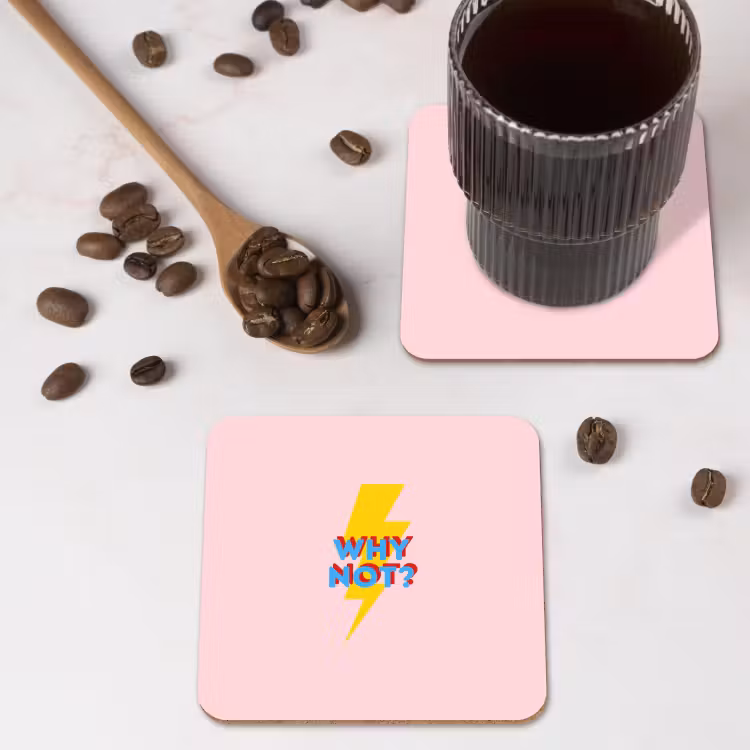 Onderzetter - Why not - Bliksem - Roze — 4