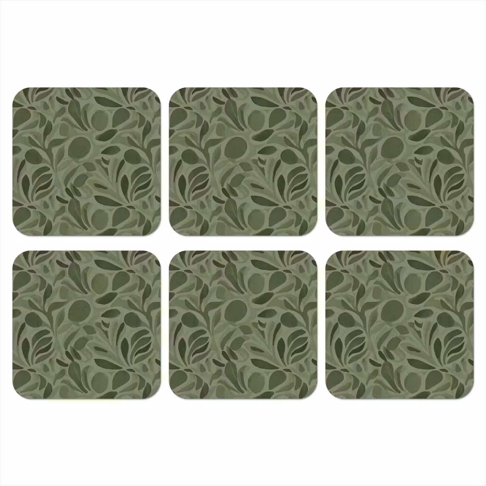 Onderzetter - Sereen - Bladeren - Groen — 1