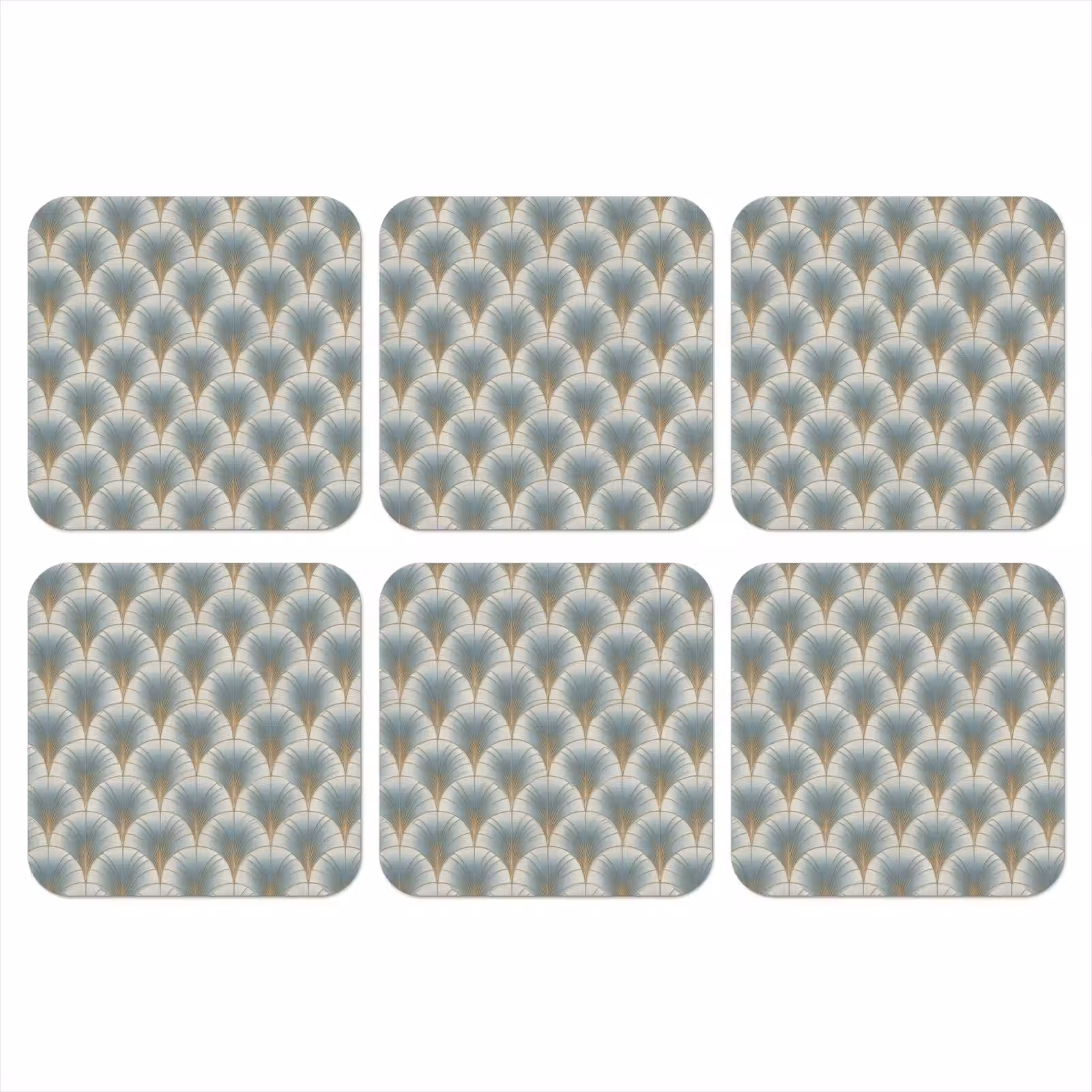 Onderzetter - Waaier - Klassiek - Blauw — 1