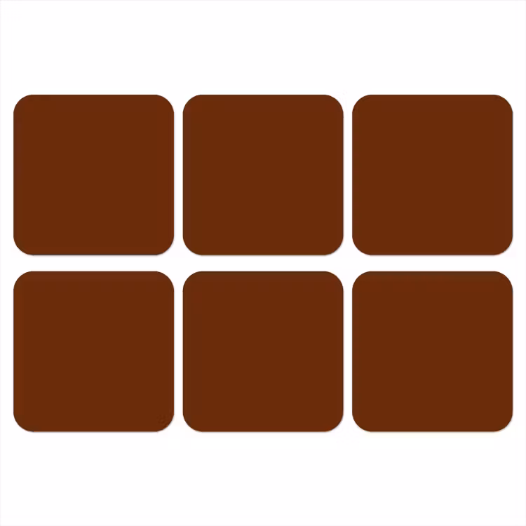 Onderzetter - Schildpad - Bruin - Patroon — 1