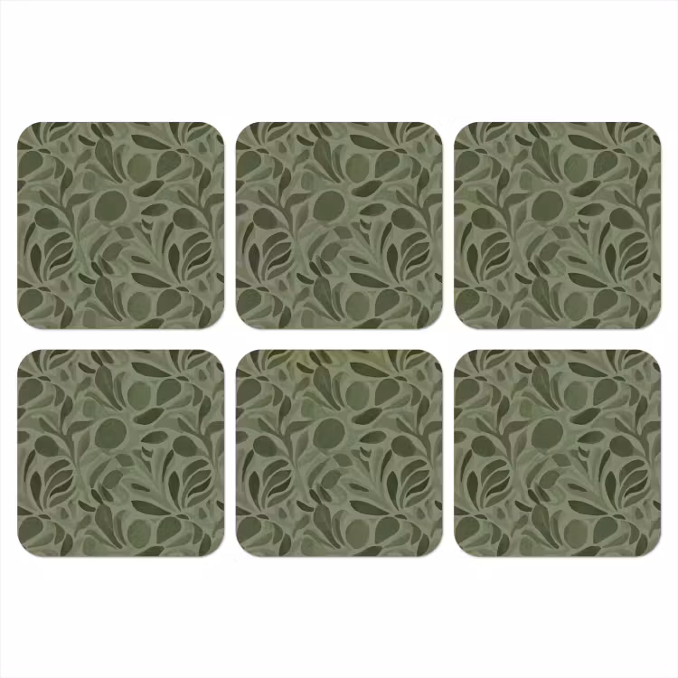 Onderzetter - Sereen - Bladeren - Groen — 1