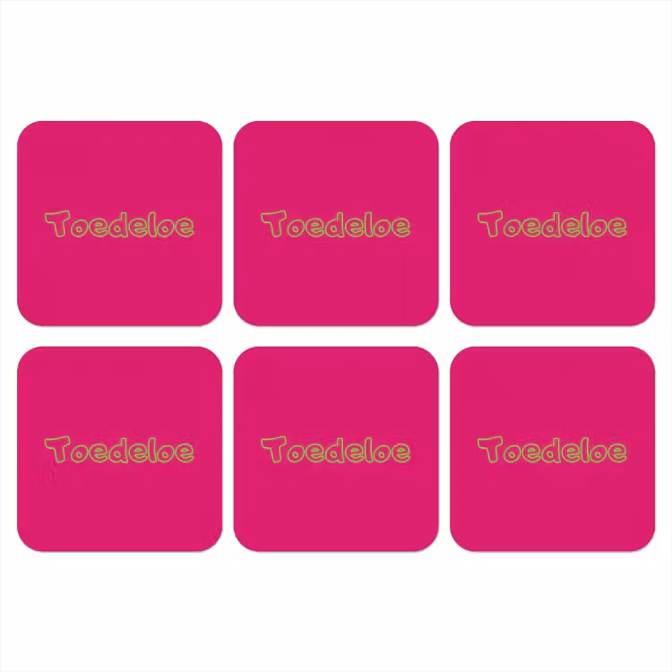 Onderzetter​ - Toedeloe - Groen - Roze — 1