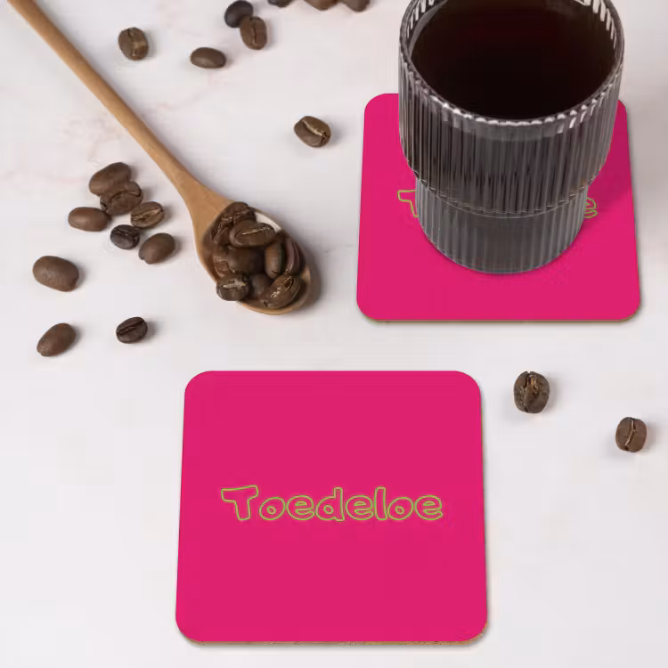 Onderzetter​ - Toedeloe - Groen - Roze — 4