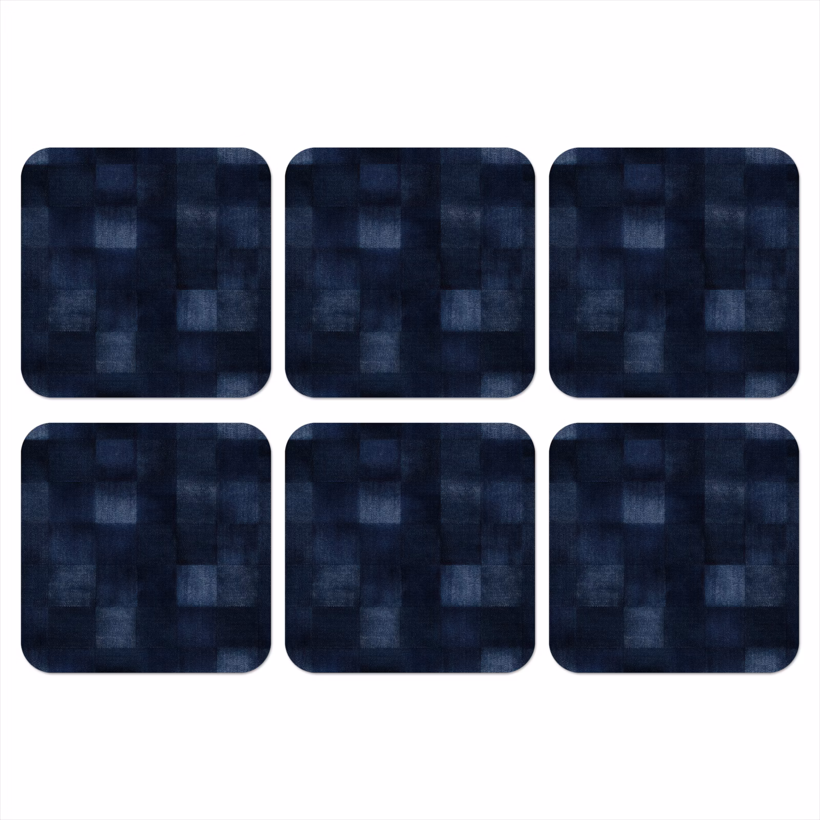 Onderzetter - Patroon - Ruit - Marineblauw — 1