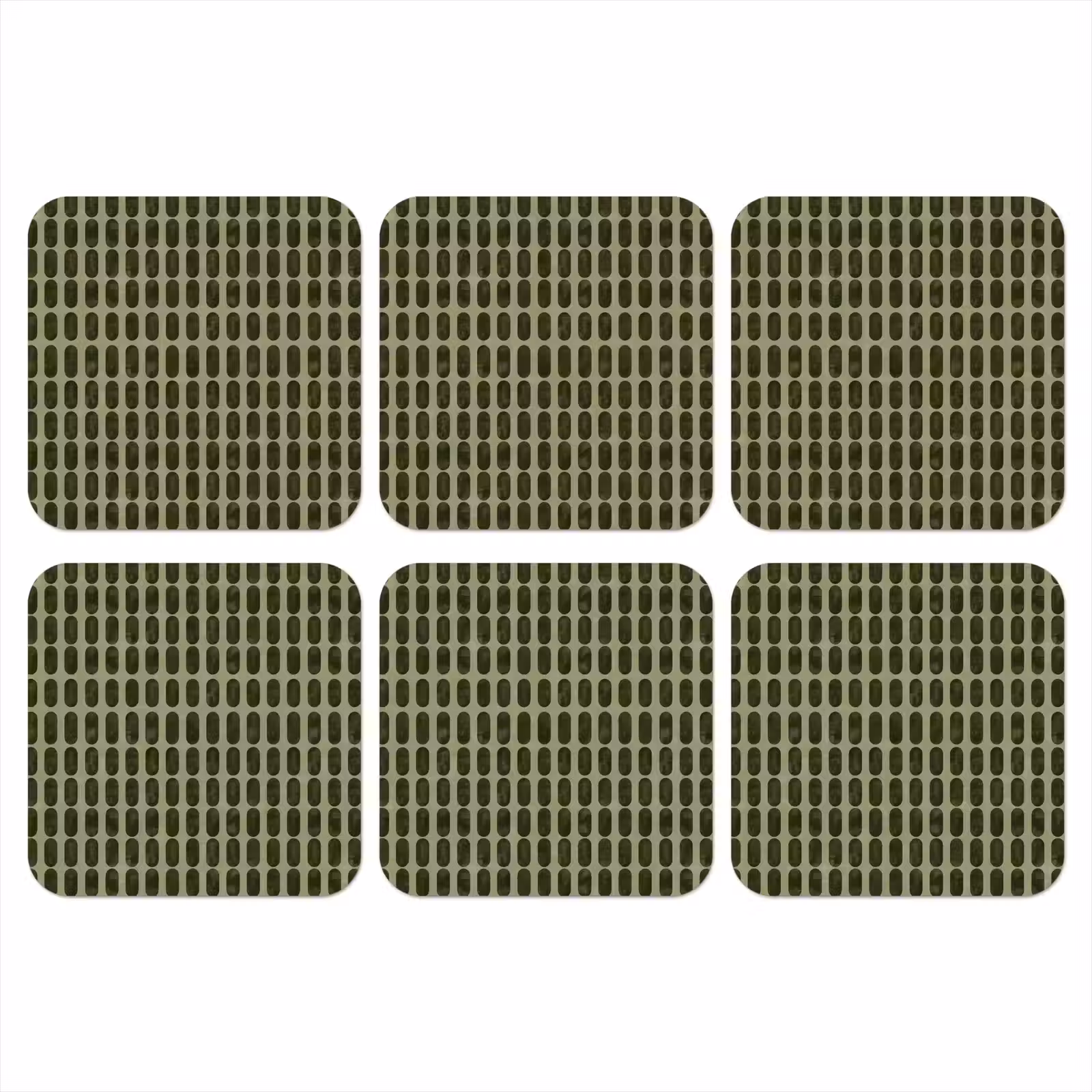 Onderzetter - Ritmisch - Effect - Groen — 1