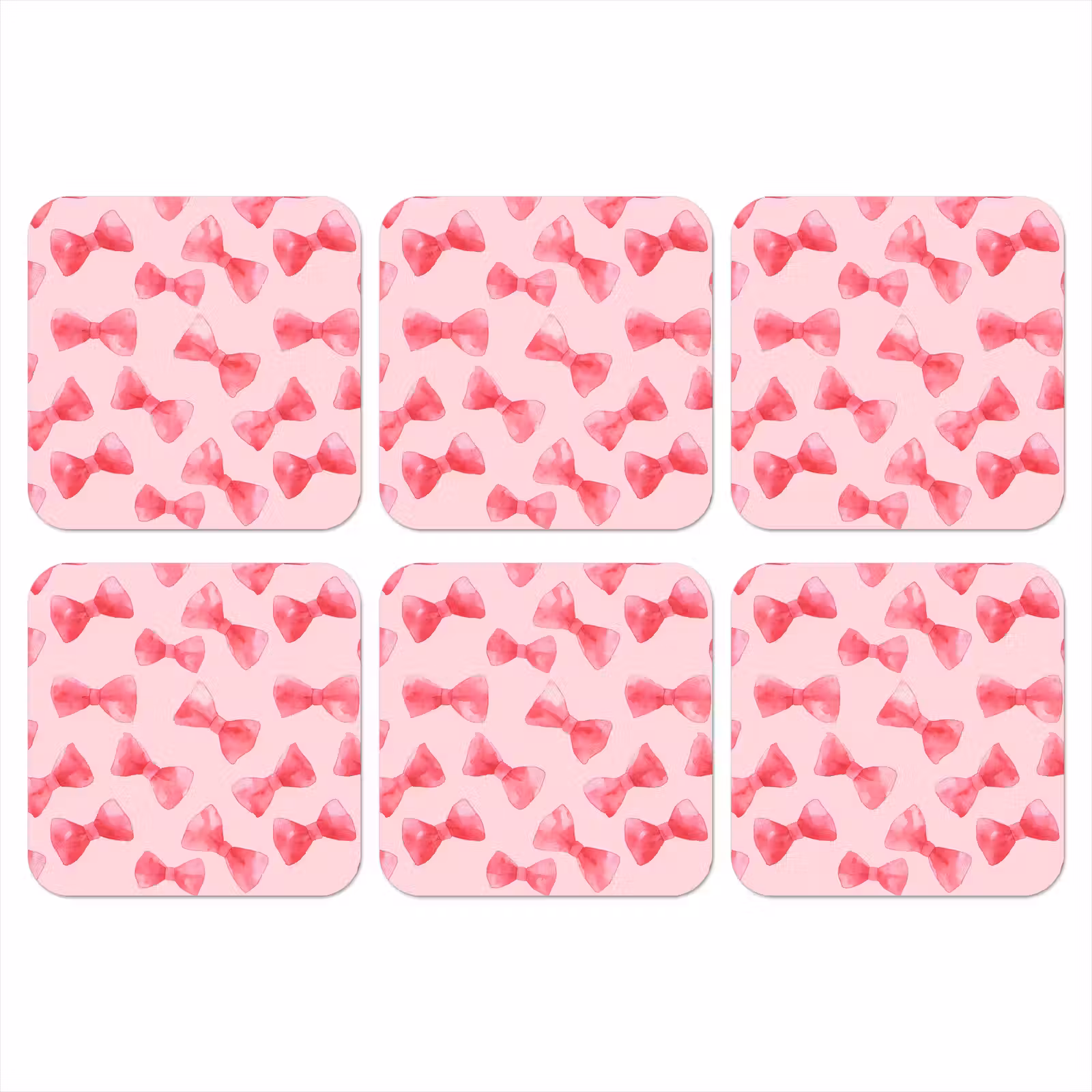 Onderzetter - Strikken - Aquarel - Roze — 1