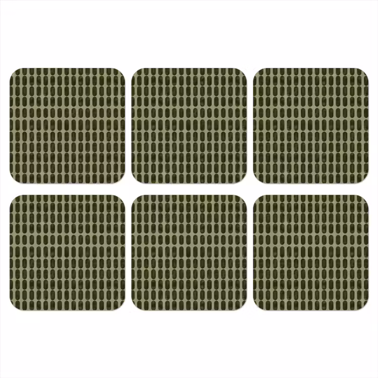 Onderzetter - Ritmisch - Effect - Groen — 1