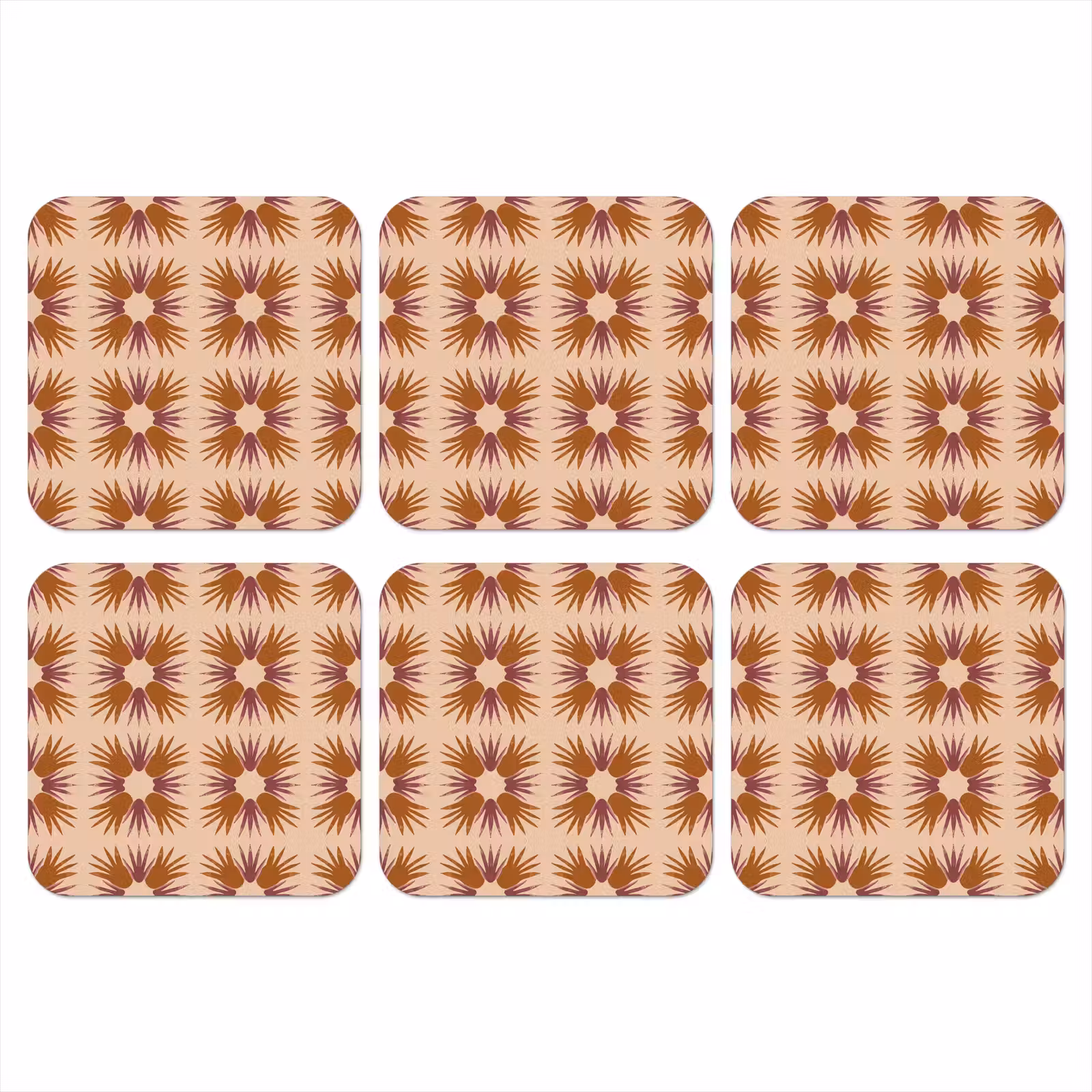 Onderzetter - Ornament - Patroon - Oker — 1