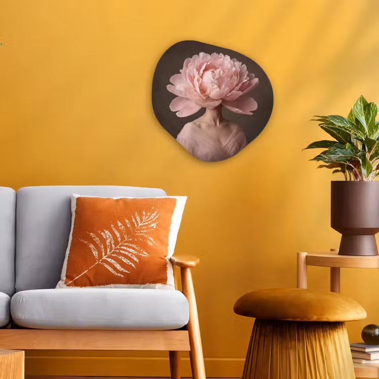 Organisch schilderij - Forex - Gezicht - Roos - Roze — 3