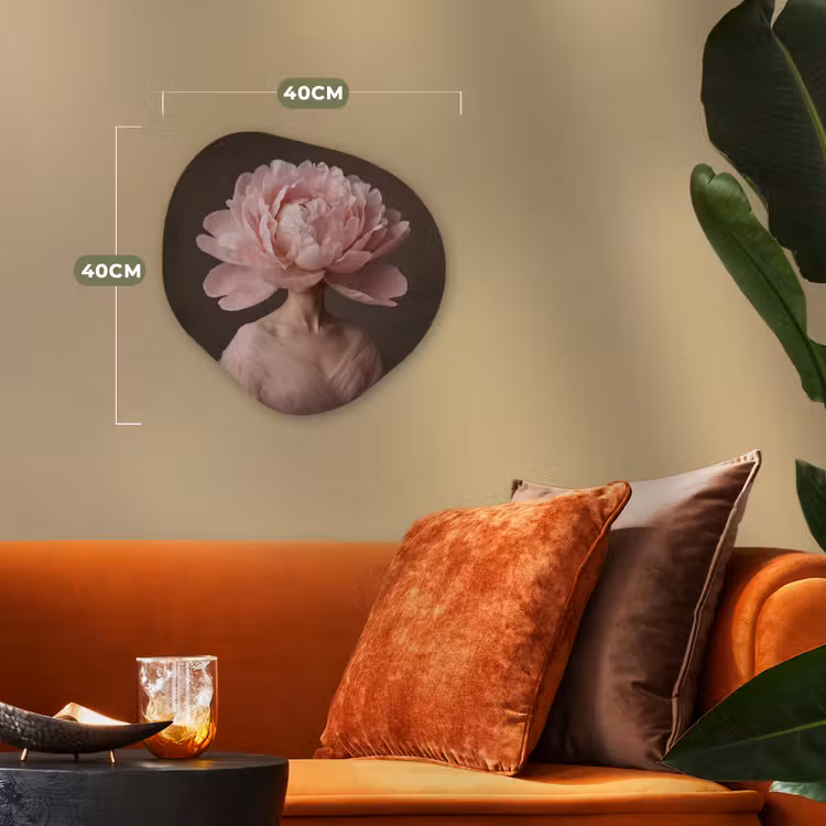 Organisch schilderij - Forex - Gezicht - Roos - Roze — 4