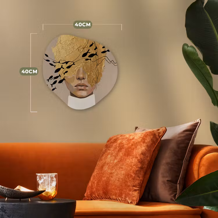 Organisch schilderij - Forex - Modern - Vrouw - Goud — 4