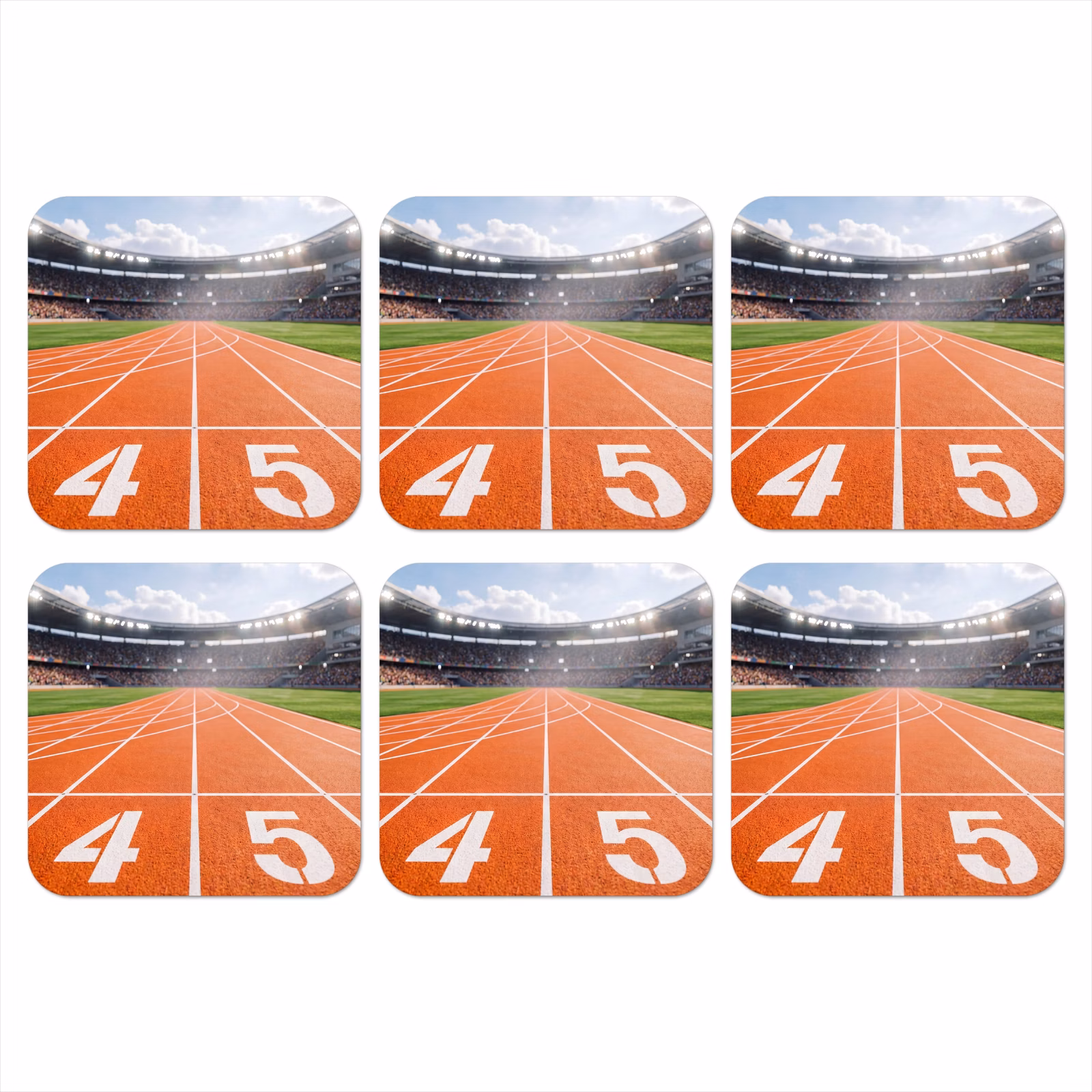Onderzetter - Sintelbaan - Stadion - Sport -Oranje — 1