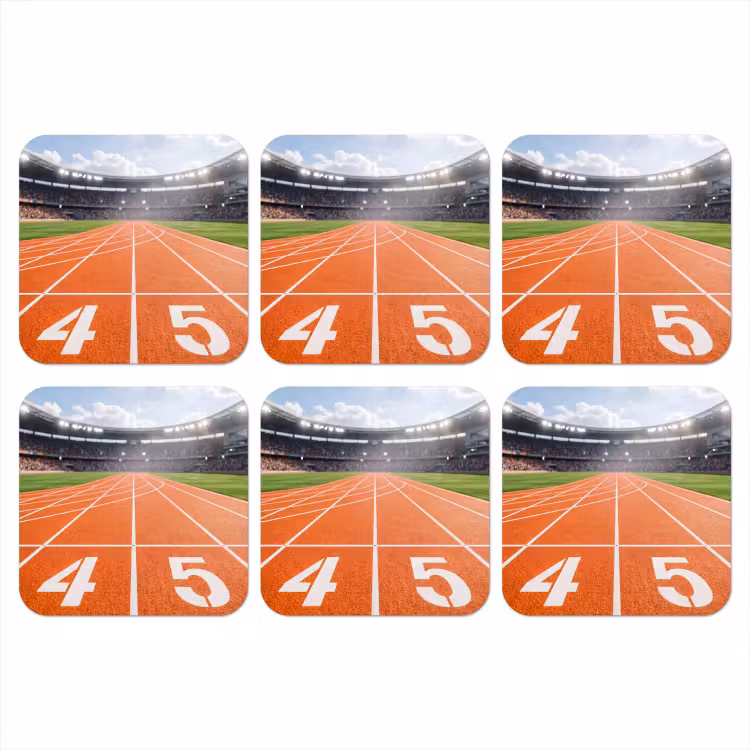 Onderzetter - Sintelbaan - Stadion - Sport -Oranje — 1