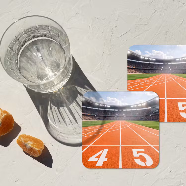 Onderzetter - Sintelbaan - Stadion - Sport -Oranje — 3
