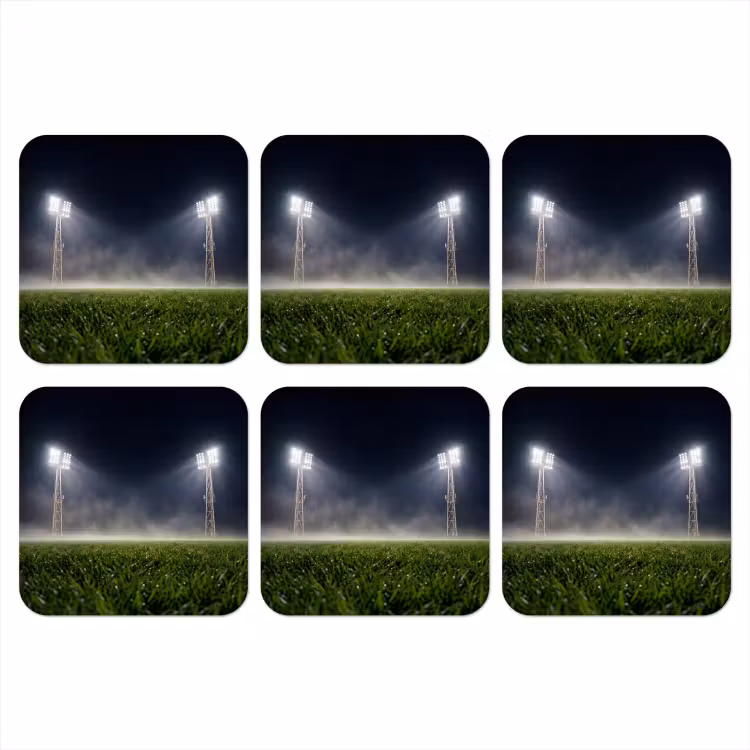 Onderzetter - Stadion - Lichtmast - Sport - Nacht — 1
