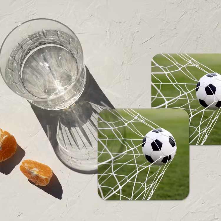 Onderzetter - Voetbal - Goal - Net - Sport — 3