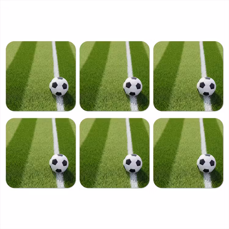Onderzetter - Voetbal - Grasveld - Sport - Groen — 1