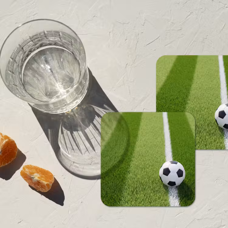 Onderzetter - Voetbal - Grasveld - Sport - Groen — 3