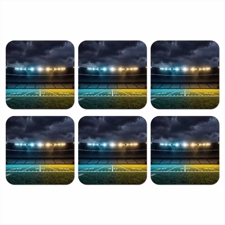 Onderzetter - Voetbal - Stadion - Nacht - Modern — 1