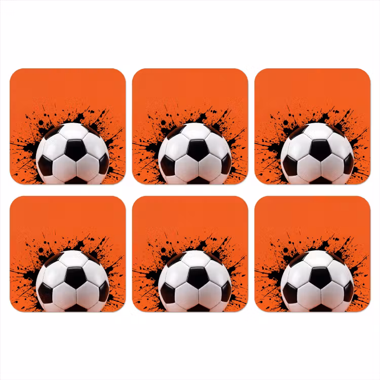 Onderzetter - Voetbal - Verf - Sport - Oranje — 1