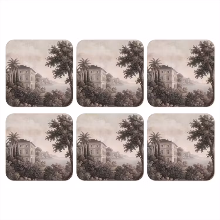 Onderzetter - Zee - Villa - Beige — 1