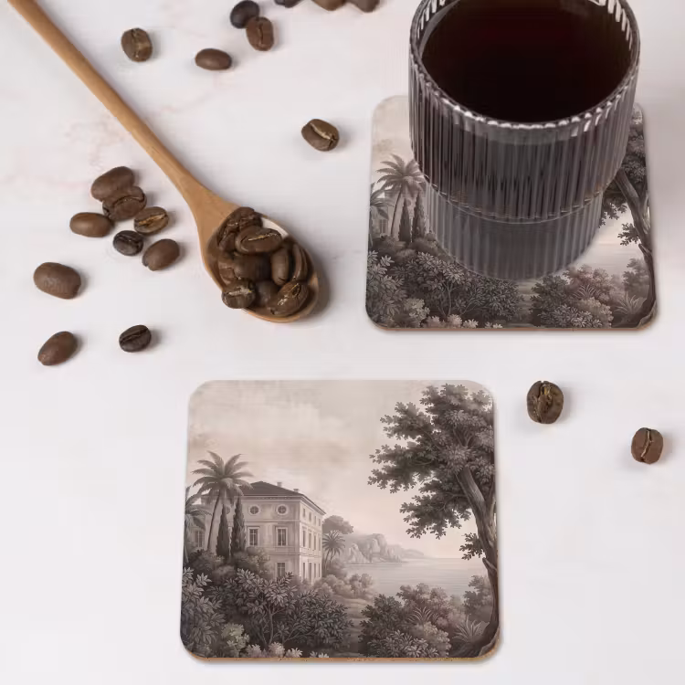 Onderzetter - Zee - Villa - Beige — 4