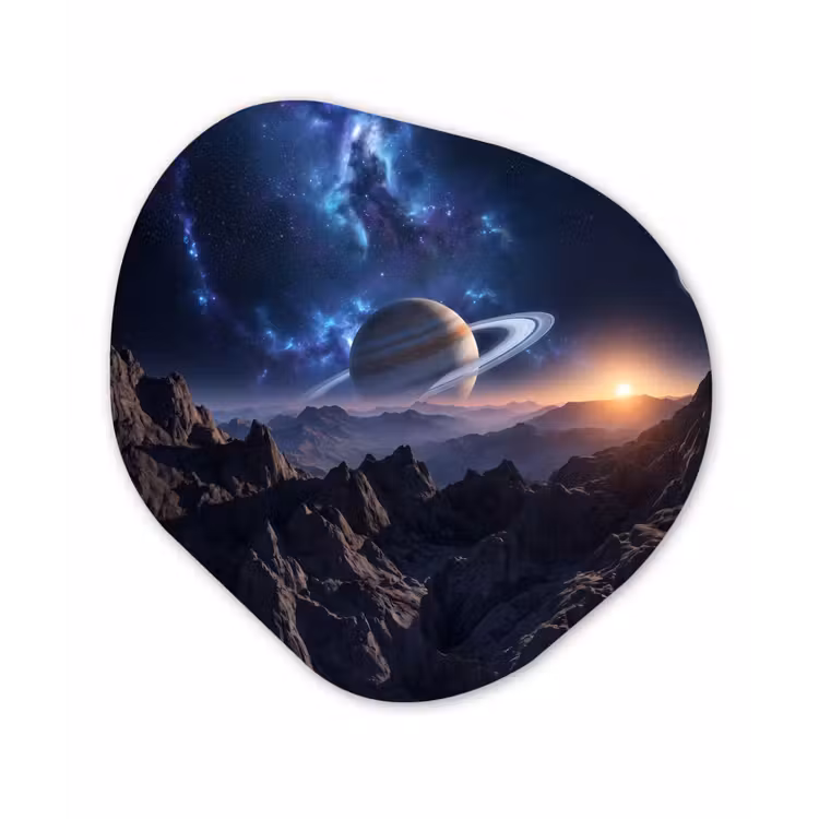 Organisch schilderij - Forex - Fantasy - Kosmos - Landschap — 1