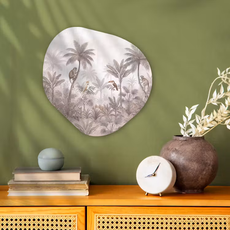 Organisch schilderij - Forex - Jungle - Dieren - Palmbomen — 2