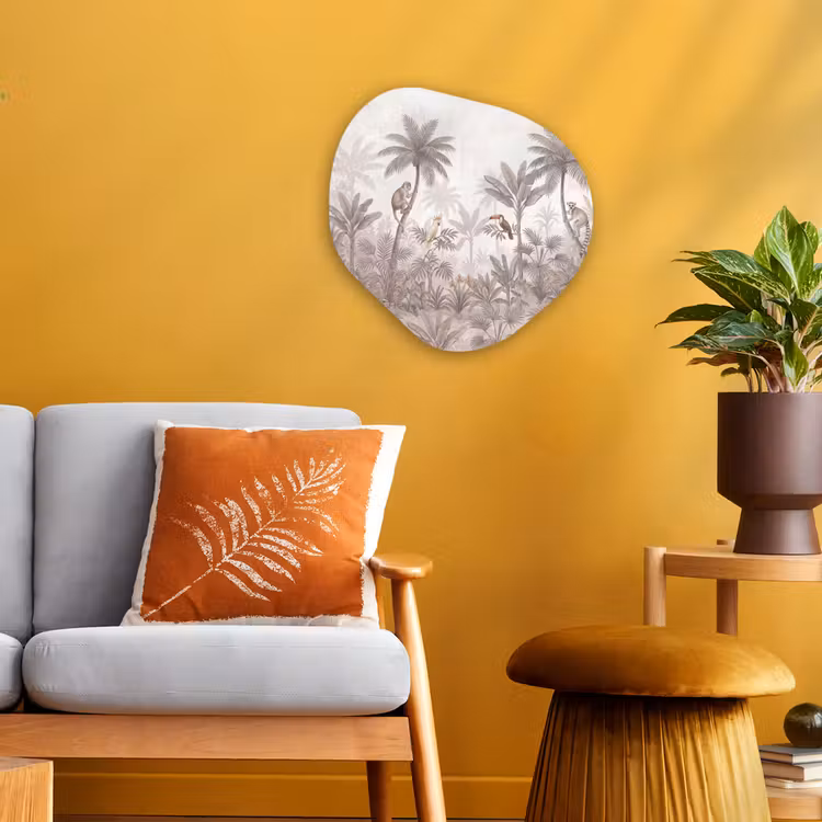 Organisch schilderij - Forex - Jungle - Dieren - Palmbomen — 3