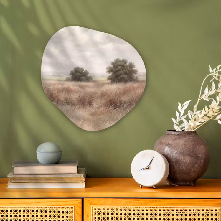 Organisch schilderij - Forex - Landschap - Minimalistisch - Beige — 2