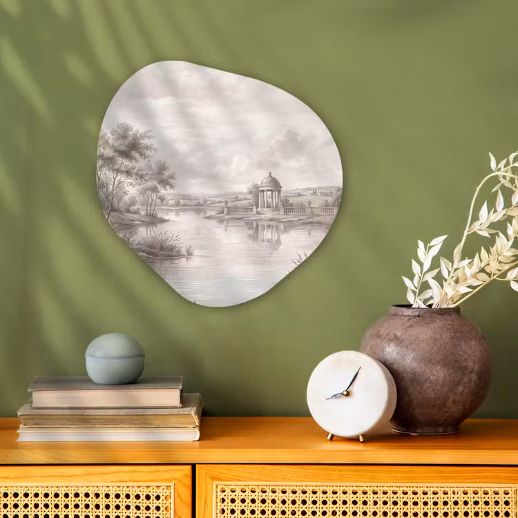 Organisch schilderij - Forex - Landschap - Water - Natuur - Sepia — 2