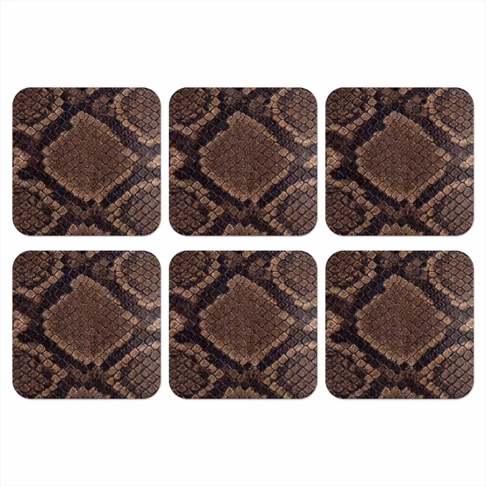 Onderzetter - Python - Schubben - Brons — 1