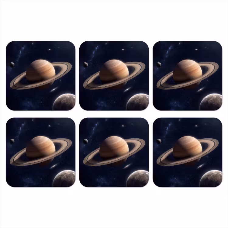 Onderzetter - Planeten - Saturnus - Ruimte — 1