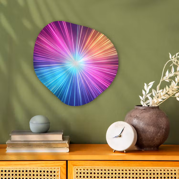 Organisch schilderij - Forex - Abstract - Light - Burst - Modern - Colorful — 2