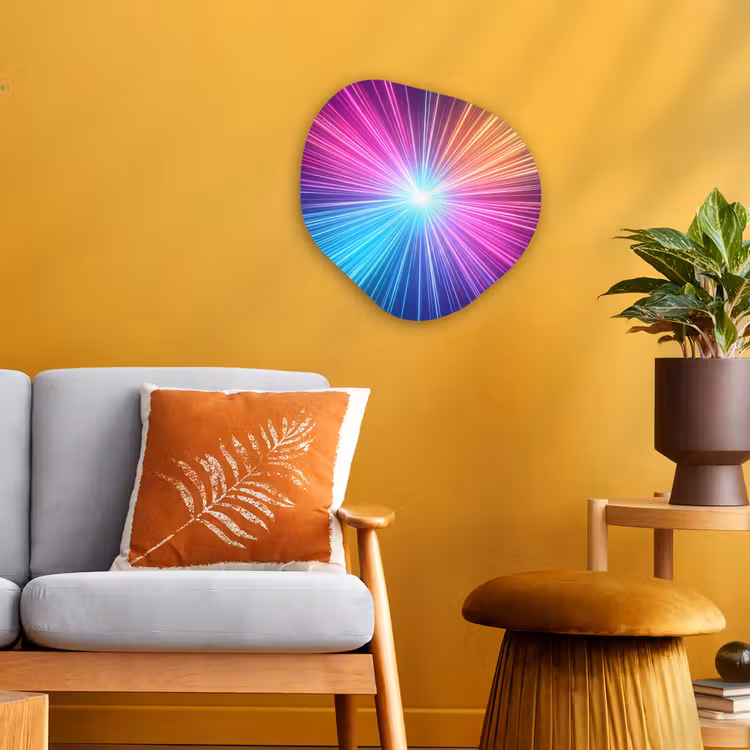 Organisch schilderij - Forex - Abstract - Light - Burst - Modern - Colorful — 3