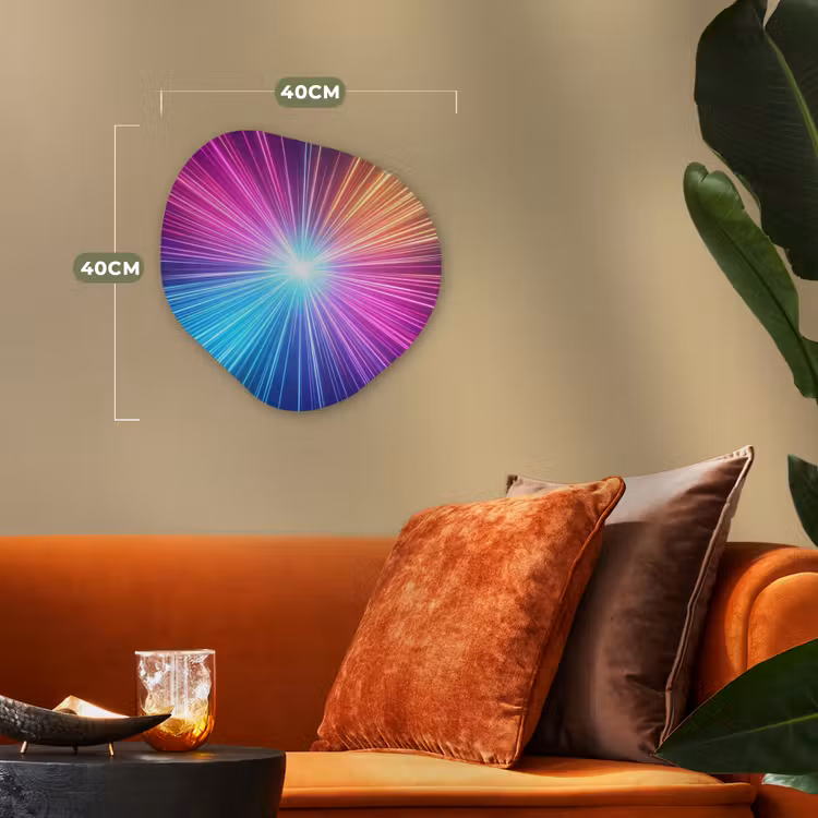 Organisch schilderij - Forex - Abstract - Light - Burst - Modern - Colorful — 4