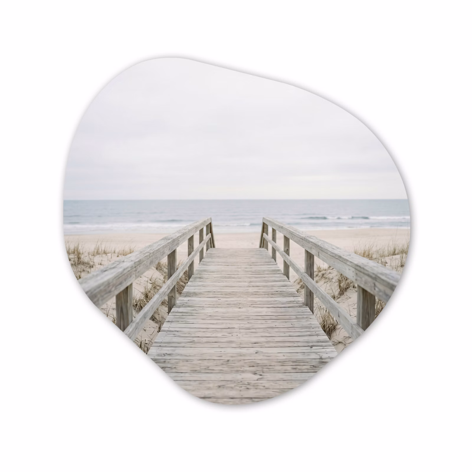 Organisch schilderij - Forex - Duinen - Vlonder - Oceaan — 1