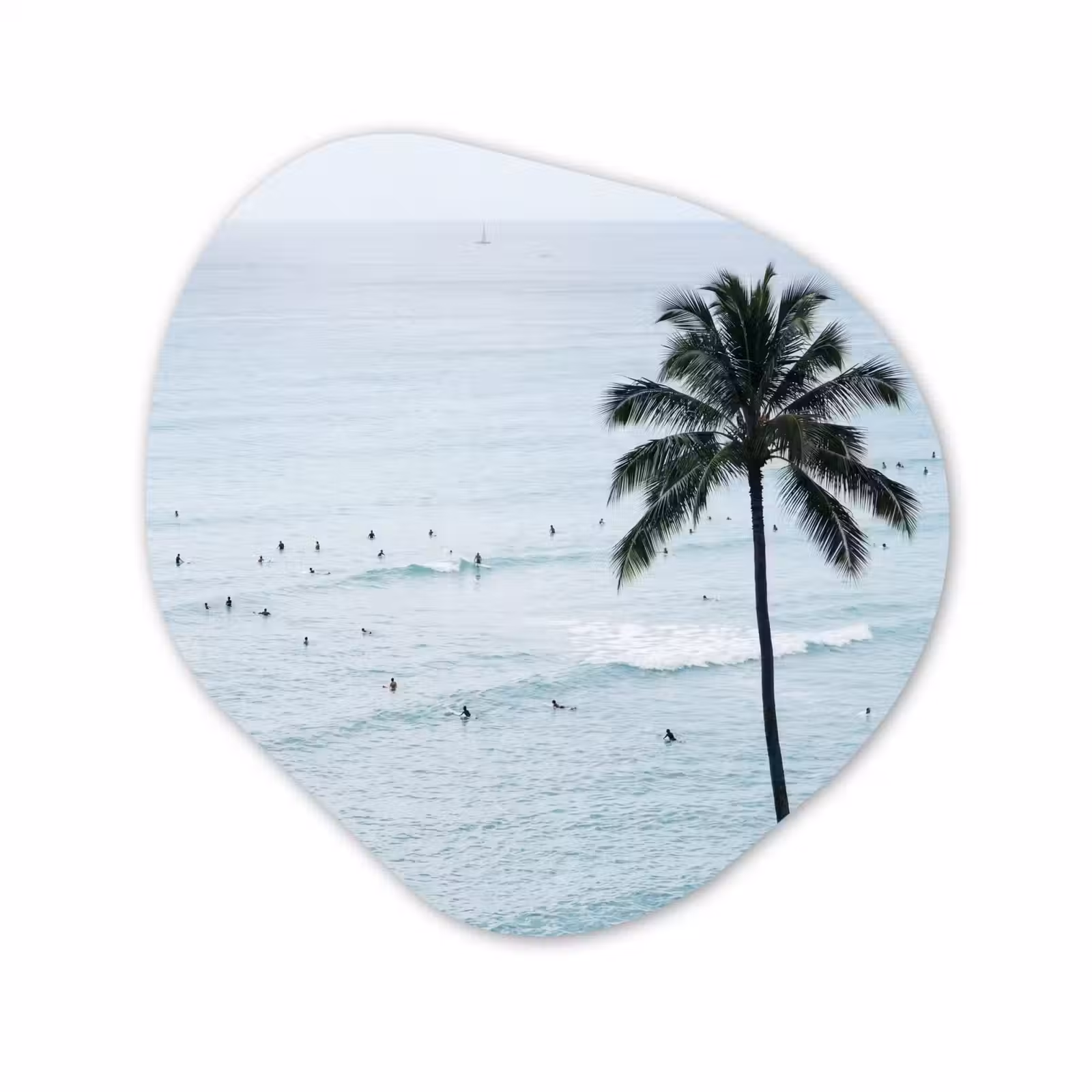 Organisch schilderij - Forex - Oceaan - Palmbomen - Surfers — 1
