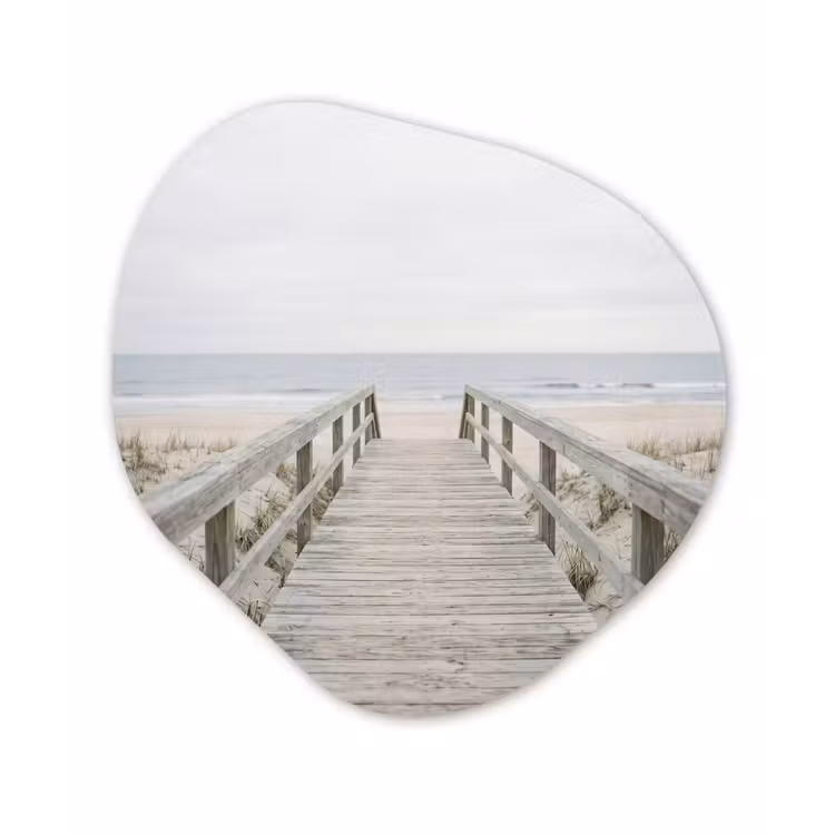 Organisch schilderij - Forex - Duinen - Vlonder - Oceaan — 1