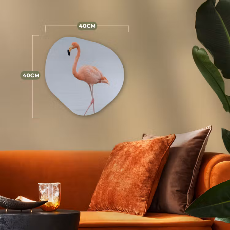 Organisch schilderij - Forex - Flamingo - Zee - Roze — 4
