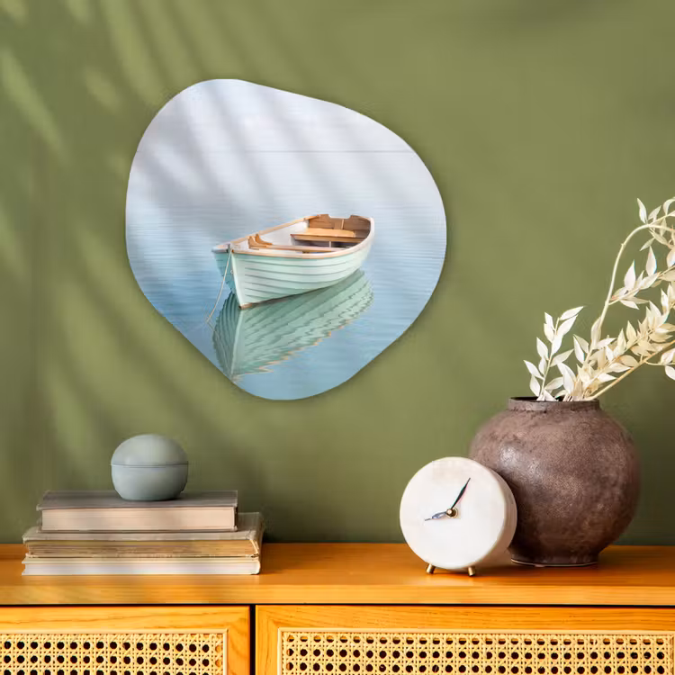 Organisch schilderij - Forex - Minimalistisch - Boot - Zee — 2