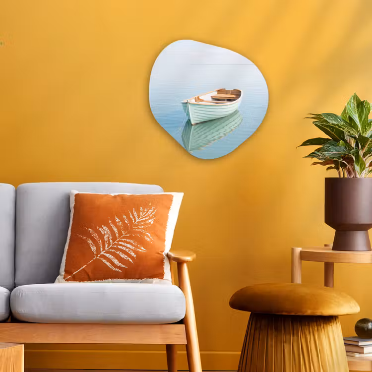 Organisch schilderij - Forex - Minimalistisch - Boot - Zee — 3