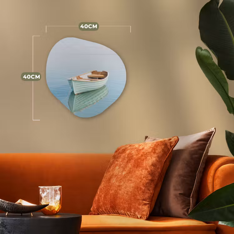 Organisch schilderij - Forex - Minimalistisch - Boot - Zee — 4