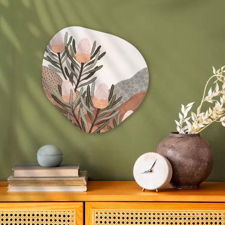 Organisch schilderij - Forex - Modern - Heuvels - Terracotta — 2