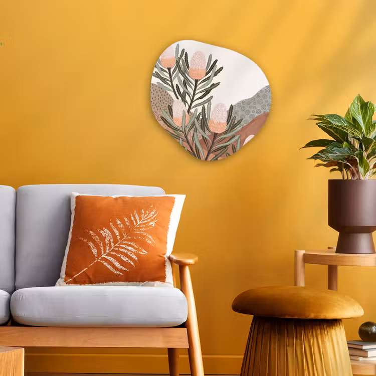 Organisch schilderij - Forex - Modern - Heuvels - Terracotta — 3