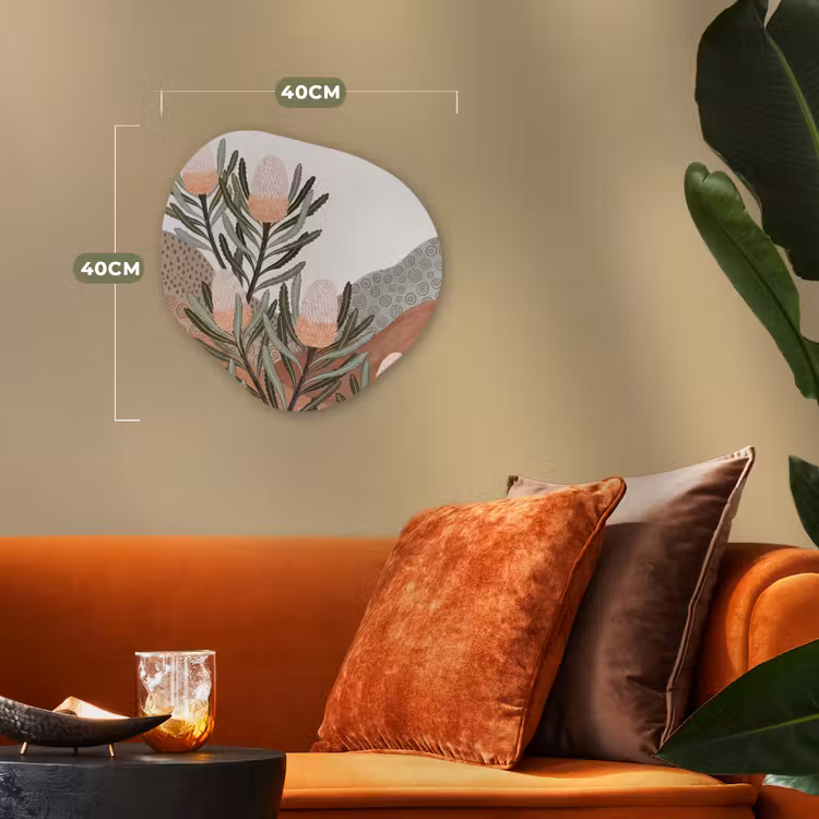 Organisch schilderij - Forex - Modern - Heuvels - Terracotta — 4