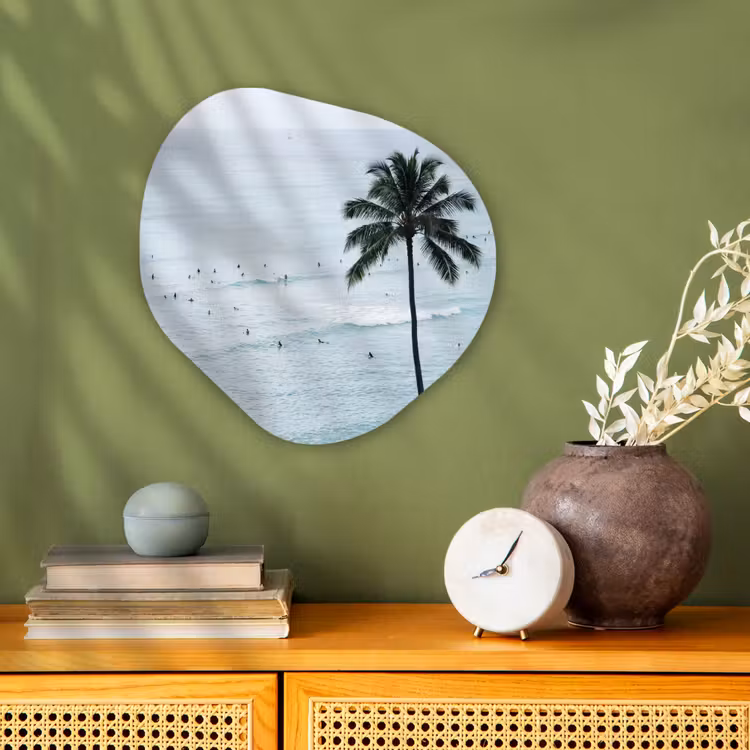 Organisch schilderij - Forex - Oceaan - Palmbomen - Surfers — 2