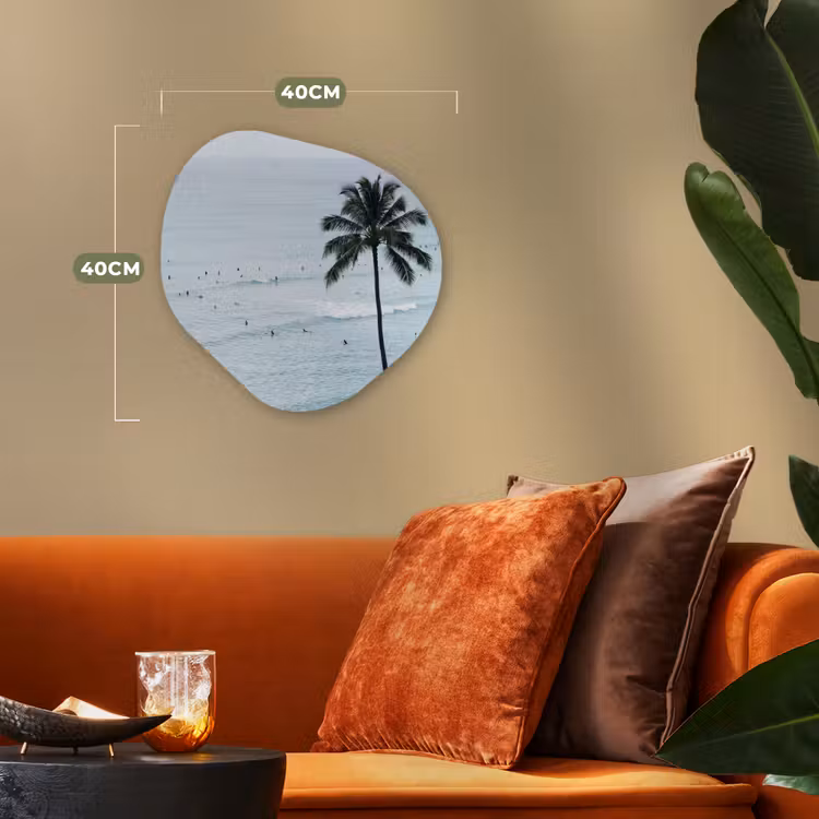 Organisch schilderij - Forex - Oceaan - Palmbomen - Surfers — 4
