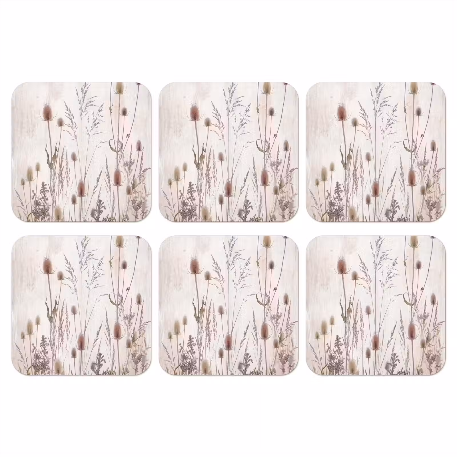 Onderzetter - Weidebloemen - Design - Sepia — 1