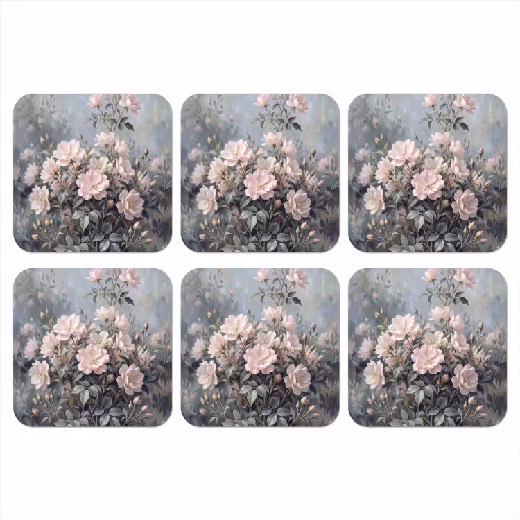 Onderzetter - Rozen - Illustratie - Roze — 1